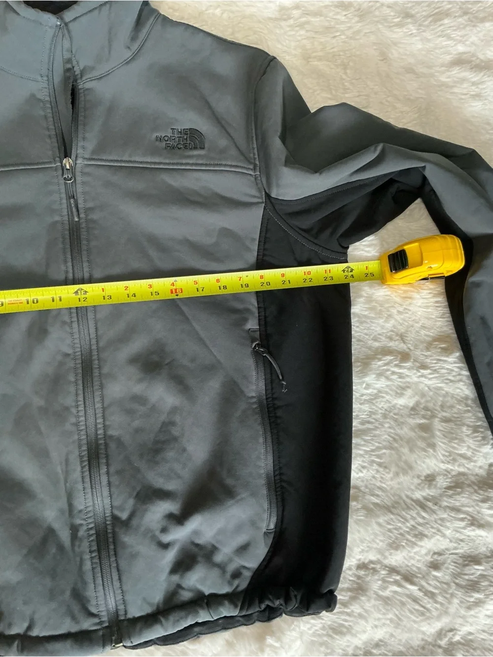 The North Face Men's Charcoal and Black Windbreaker Jacket